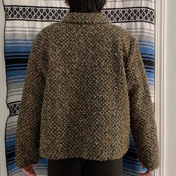 Forest Green Knit Blazer - Picture 2 of 2